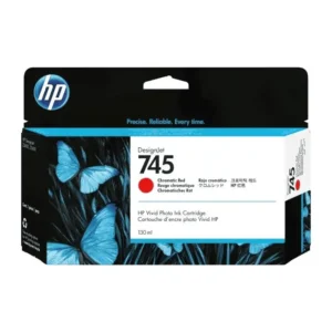 HP #745 130ML CHROMATIC RED INK CARTRIDGE FOR DESIGNJET Z2600 AND Z5600