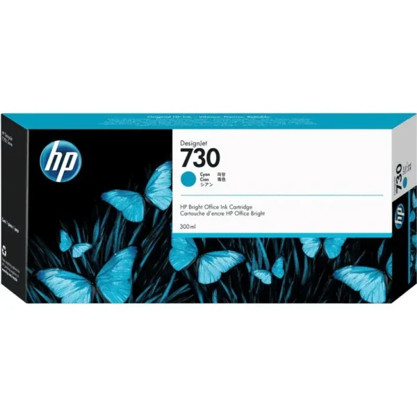 HP #730 CYAN INKJET CARTRIDGE 300ML FOR DJ T1700 T1700DR