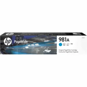HP # 981A Cyan Original PageWide Cartridge – MFP586/Color 556 series/E58650