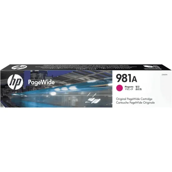 HP # 981A Magenta Original PageWide Cartridge - MFP586/Color 556 series/E58650