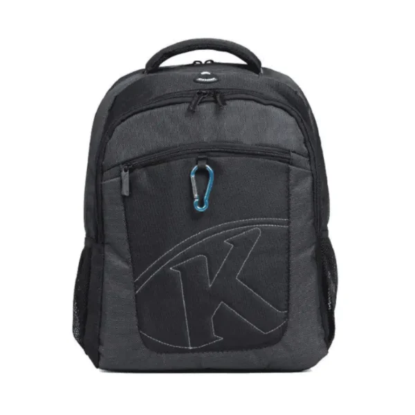 "KINGSONS 15.6"" BLACK LAPTOP BACKPACK WITH KEY CHAIN"