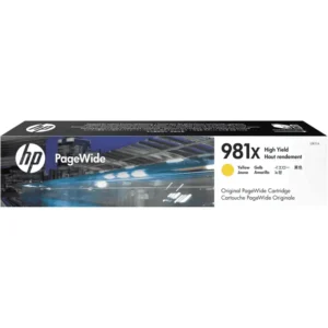 HP # 981X Yellow Original PageWide Cartridge – MFP586/Color 556 series/E58650