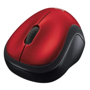 LOGITECH WIRELESS MOUSE BLACK AND RED OPTICAL