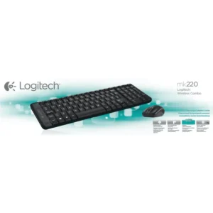 LOGITECH WIRELESS KEYBOARD AND MOUSE COMBO MK220 2.4GHZ