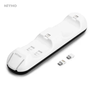 NITHO PS5 CHARGING STATION  WITH MINI SAFE PLUGS – INCLUDING USB-C CABLE