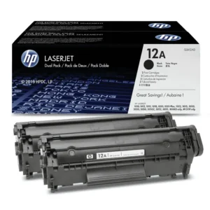 HP 12A 2-pack Black Original LaserJet Toner Cartridges