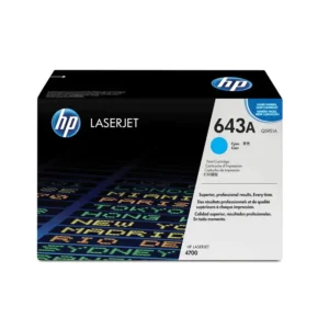 HP # 643A COLOR LASERJET 4700 CYAN PRINT CARTRIDGE.