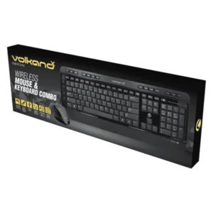 VOLKANOX GRAPHITE SERIES WIRELESS KEYBOARD AND MOUSE COMBO BLACK