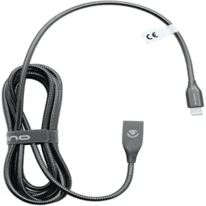 VOLKANO IRON SERIES ROUND METALLIC SPRING MFI LIGHTNING CABLE 1.2M – SILVER