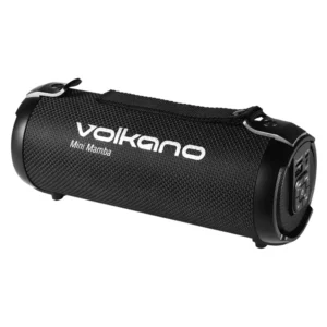 VOLKANO MINI MAMBA SERIES BLUETOOTH SPEAKER BLACK USB AND AUX INPUT FM RADIO SD CARD INPUT 1 YEAR WARRANTY