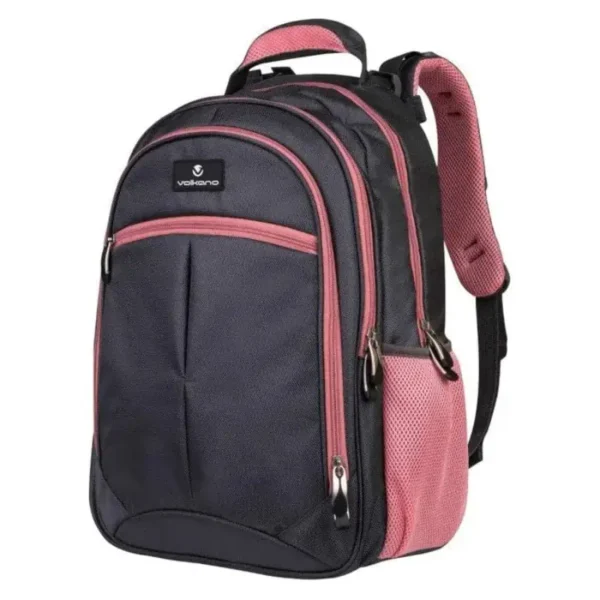 VOLKANO ORTHOPAEDIC BACKPACK 27L - DARK GREY/PINK
