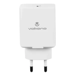 VOLKANO POTENT SERIES 25W P.D. / PPS WALL CHARGER – WHITE