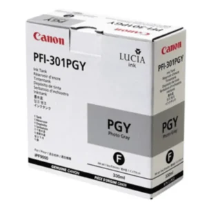 CANON LUCIA PFI-301PGY PHOTO GREY ORIGINAL INK TANK 330ML IMAGEPROGRAF IPF8000/8000S/8100/9000/9000S/9100