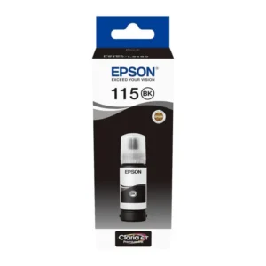 EPSON 115 ECOTANK PIGMENT BLACK INK BOTTLE CONSUMABLES: INK CARTRIDGES 115 INK BOTTLE 1 X 700 ML BLACK