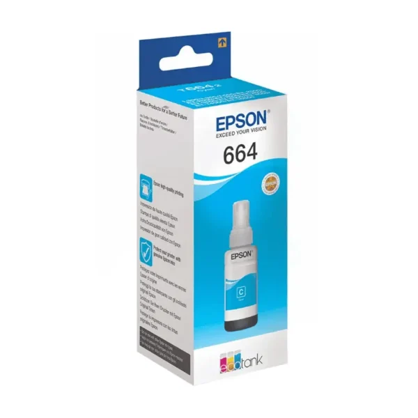 EPSON T6642 CYAN INK BOTTLE 70ML FOR L110 L300 L210 L355 L550
