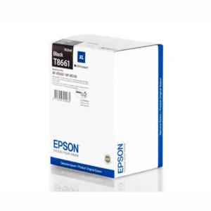 EPSON T8661 DURABRITE ULTRA BLACK INK CARTRIDGE XL 2.5K FOR WF-M5xxx