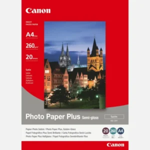 CANON SG-201 10X 12 (1 BOX OF 20 SHEETS SEMI-GLOSS) – SATIN FINISH – 260GSM