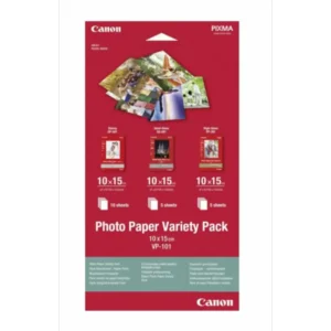 CANON VP 101 4 X 6 GP501 10 SHEETS SG201 5 SHEETS PP201 5 SHEETS